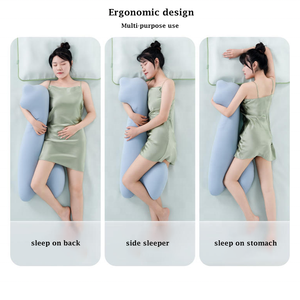 Travesseiro De Corpo Longo para Adultos Grande Gravidez Postura Almofadas Espuma De Memória Side Sleeper Almofadas De Corpo Inteiro - Product Image 3
