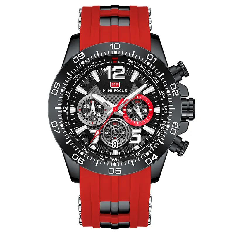 2022 new watch model MF0290G zinc alloy watches chrono jam tangan pria original sports mens silicone wrist watch