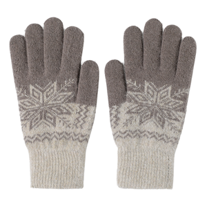 Jacquard Heat-Transfer Printed Cotton/Polyester/Spandex Wrist-Length Knit Winter <strong>Gloves</strong> <strong>Touchscreen</strong> Breathable Keep Warm Outdoor - Product Image 2