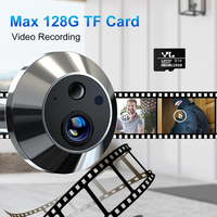 Tuya Smart Sonnette Caméra Wi-Fi 1080P, Visiophone Numérique 2MP, Judas Vidéo pour Protection de Sécurité Domestique