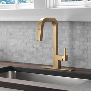 Fırçalanmış Paslanmaz Çelik Mutfak Musluğu Yüksek Ark Döner Çıkışlı Tek Kollu Soğuk Sıcak Su Mikseri Güney Amerika İçin - Product Image 6