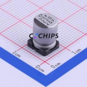 Condensador Electrolítico de Aluminio SMD UWT1E221MNL1GS, D8xL10mm 220uF 20% 25V 232.5mA-10kHz - Product Image 1