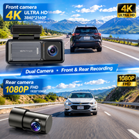 Offre Spéciale : Boîtier Noir de Voiture DVR WiFi GPS 4K – Caméra de Tableau de Bord Double Objectif Avant et Arrière avec Vision Nocturne HD