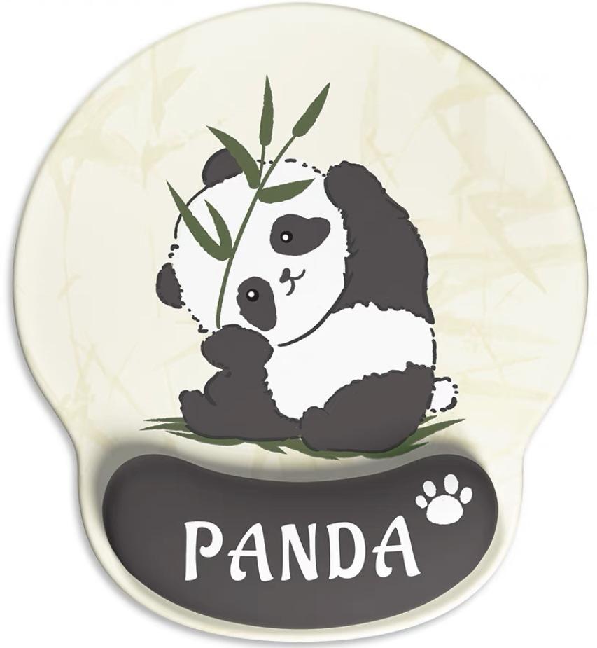 แผ่นรองเมาส์ลายแพนด้าไม้ไผ่