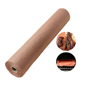 18 x 900' Brown Roll of Wet Wax Paper with Extra Mositure