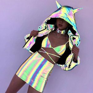 China <strong>rainbow</strong> Color Changing Reflective Polyester Fabric for Clothes - Product Image 6