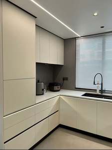 Juego de Muebles de Diseño Simple, Gabinetes de Cocina Personalizados, Isla de Cocina, Mostrador, Gabinete de Almacenamiento para Comedor - Product Image 3