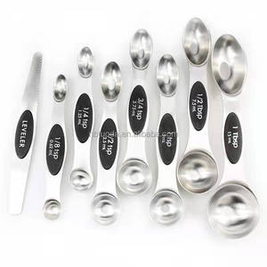 Từ đo thìa đặt thép không gỉ với leveler, Stackable kim loại Muỗng Canh Đo ly và muỗng đặt cho nướng - Product Image 6