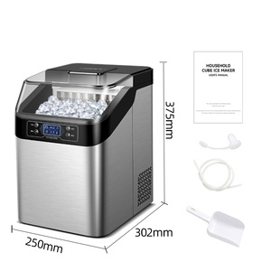 Máquina para Hacer Hielo en Cubos para Uso Doméstico y Hotelero, Portátil, de Acero Inoxidable, para Encimera, con Precio de Fábrica - Product Image 6