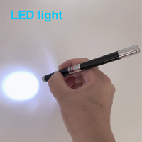 Stylos laser avec pointeur laser rouge, stylo rétractable, antenne télescopique, pointeur pédagogique, stylo à bille en métal, lampe torche LED, aimant