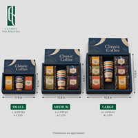Set Hadiah Biji Kopi Premium 6 Rasa Aneka Ragam dalam Kemasan Tas dengan Logo Kustom, Kotak Sampler Variasi, Kemasan Boutique Roaster, Kit Kemasan PE yang Dapat Didaur Ulang