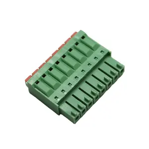 Hot products connector 3.5Mm pitch green plastic female black barrier terminal custom european terminal block