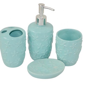 Dispensadores de jabón líquido con tema de <span class=keywords><strong>zorro</strong></span> rosa, botella de jabonera de cerámica para niños, accesorios de baño - Product Image 4