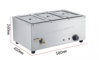 Nouveau Bain-Marie en Acier Inoxydable 3 Bacs – Chauffe-Plats Professionnel pour Buffets et Restaurants