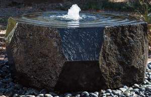 Ornamenti fatti a mano fontana di acqua da giardino basalto per cortili all'aperto feste matrimoni - Product Image 3