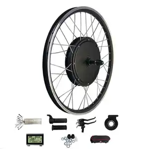 Piezas de bicicleta de rueda trasera de 26 27,5 pulgadas, Motor de cubo de bicicleta eléctrica de 2000W, Kit de conversión de Motor de cubo de bicicleta eléctrica para Kits de bicicleta eléctrica