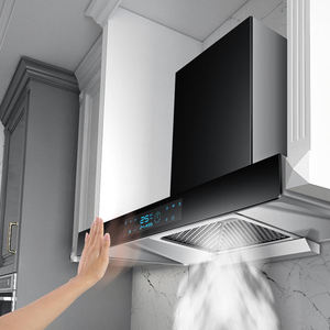 Top Sales Wall Mounted Black Chimney Kitchen Smart Range <strong>Hood</strong> 24 36 Inch Extractor <strong>Cooker</strong> <strong>Hood</strong> with Voice/gesture/touch