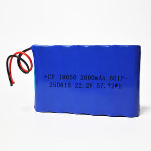 CY Custom ized Wiederauf ladbarer 18650 6 S1P 22,2 V 2600mAh Lithium-Ionen-Akku CE-zertifizierter 500-Takt für Elektroroller-Drohnen - Product Image 3