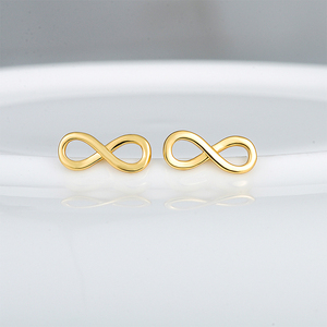 2020 Hot Sale Fashion Stainless Steel Jewelry Mini <strong>Infinity</strong> Stud <strong>Earrings</strong> - Product Image 5