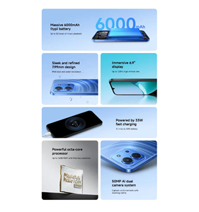 Teléfono Inteligente Redmi 15C Original, Pantalla de 6.9 Pulgadas <span class=keywords><strong>y</strong></span> 120Hz, Cámara Dual con IA de 50MP, Versión Global - Product Image 4