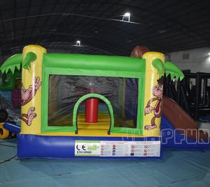Toboggan gonflable Jumpfun <span class=keywords><strong>pas</strong></span> <span class=keywords><strong>cher</strong></span> pour tout-petits Offre Spéciale usage familial maison de rebond <span class=keywords><strong>petit</strong></span> singe château sautant pour les enfants - Product Image 4