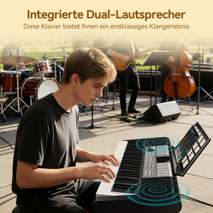 Clavier et <span class=keywords><strong>Orgue</strong></span> Numérique Électronique 61 Touches Terence SP611 <span class=keywords><strong>avec</strong></span> 128 Sons et 128 Rythmes – Portable pour Étudiants et Professionnels - Product Image 3
