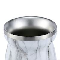 Tasse à Yerba Maté en Acier Inoxydable à Double Paroi Isolée, Forme Gourde, avec Paille Filtrante Bombilla