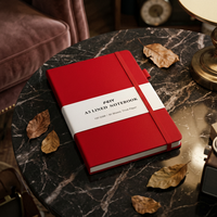 Carnet de notes ligné classique A5 à couverture rigide 2026-2027 – Personnalisable – Fournitures de rentrée scolaire