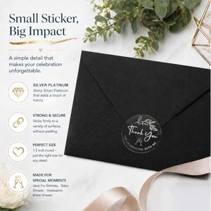 Self-Adhesive Paper <b>Stickers</b> Embossed Gold Foil Stamping Agriculture Use Parcels Envelopes Trademarks - Product Image 2