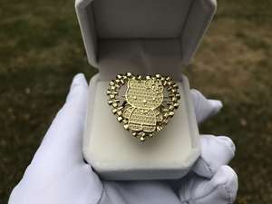 사용자 정의 만화 반지 롤리 하트 프레임 캐릭터 우아한 반지 보석 보석 선물 스테인레스 스틸 골드 반지 - Product Image 3