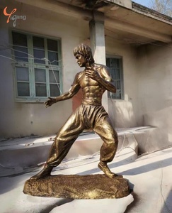 Estatua de <span class=keywords><strong>Bruce</strong></span> <span class=keywords><strong>Lee</strong></span> personalizada de fábrica, escultura artesanal de Metal de bronce antiguo, famoso modelo de <span class=keywords><strong>Bruce</strong></span> <span class=keywords><strong>Lee</strong></span>, cobre chapado grabado - Product Image 6