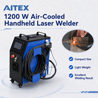 Machine de soudage au laser à fibre portative de 1200 W, refroidie par air, avec alimentation en fil optionnelle pour tôles AT450