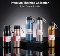 Gourde isotherme portable en acier inoxydable écologique Outdoor Knight, 600 ml, isolation thermique 12-24 heures, forme balle