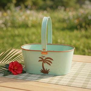 Seau en fer galvanisé émaillé - Product Image 3