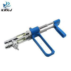 KD101B pistol jarum suntik inokulasi vaksin barel ganda terus-menerus dokter hewan untuk injeksi unggas - Product Image 6
