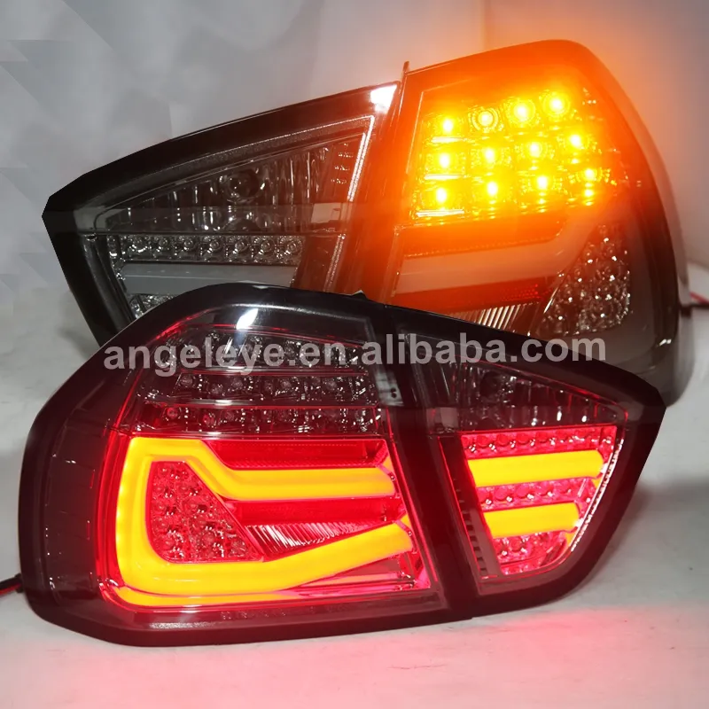 Lampu Ekor LED untuk BMW, E90 Seri 320i 323i 325 330 335 05-08 Asap Hitam JY