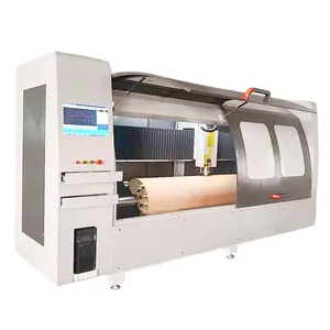 Mesin pemotong Laser papan mati putar CNC otomatis Router Cnc untuk memotong kayu lapis Putar