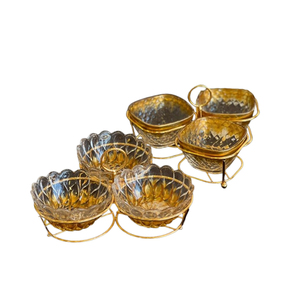 Vajilla árabe dorada, cuenco <span class=keywords><strong>de</strong></span> hierro fundido <span class=keywords><strong>de</strong></span> Nochevieja, cesta <span class=keywords><strong>de</strong></span> frutas para fiesta personalizada - Product Image 5
