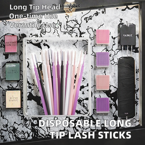Disposable Long Tip <b>Micro</b> Brushes <b>Micro</b> Applicators for Eyelash <b>Extension</b> Cleaning - Product Image 2