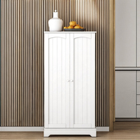 Buffet en bois de luxe extra large Grand buffet blanc à 2 portes Armoire de rangement pour la cuisine ou la salle à manger Design moderne Prix