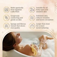 Éponge luffa naturelle avec logo personnalisé Éponges à récurer luffa exfoliantes pour le visage et le corps pour un usage quotidien
