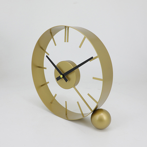 Metal Wall <b>Clock</b> Quartz Design for <b>Table</b> Single Face Needle Display - Product Image 3