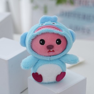 Peluche bébé castor mignonne à costume interchangeable, pendentif pour sac, poupée pour machine à pinces, porte-clés, petit cadeau, vente en gros - Product Image 4