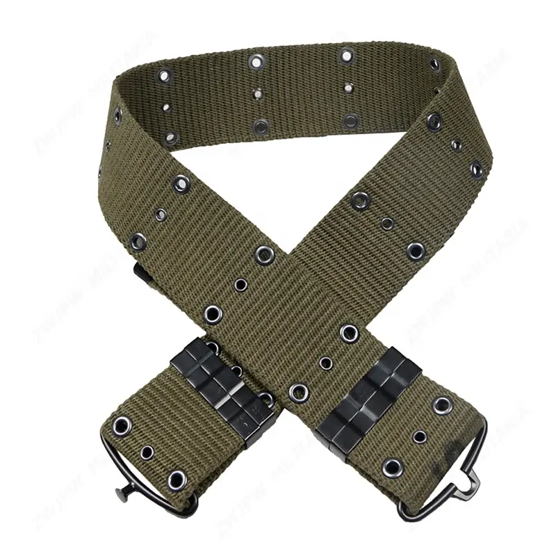 5.5cm wide military green tactical outdoor nylon belt