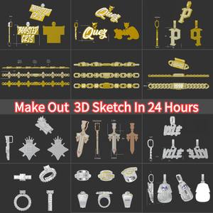 مجوهرات راقية مخصصة مثلجة من دلاية صاروخ VVS مويسانيتي مثلج من الماس تقلع سحر الصاروخ - Product Image 6