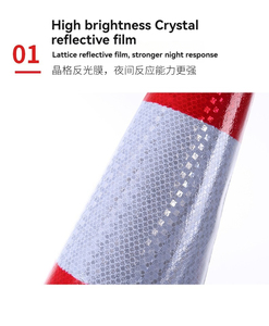 Secchio riflettente impermeabile IP68 cono di gomma per strutture di sicurezza stradale senza parcheggio cono di traffico - Product Image 5