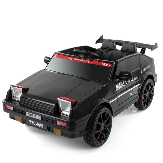 New Unisex AE86 Four-wheel Electric Remote Control Sports Car Ride on Kids Electric Toys Car