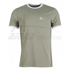 เสื้อยืดผ้าฝ้ายผสมโพลีเอสเตอร์ราคาถูกสำหรับผู้ชาย ผลิตในปากีสถาน เสื้อยืดคุณภาพสูงแขนสั้น - Product Image 5