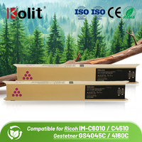 Tóner Kolit Económico de Envío Rápido KLT-C6010, Cartucho de Tóner sin Fugas de Polvo Compatible con la Fotocopiadora Digital Ricoh IM C6010