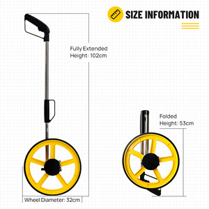 Roue de mesure de ruban roulant <span class=keywords><strong>portable</strong></span> de 12 pouces avec lumière pour outil de mesure et de jaugeage de construction - Product Image 6